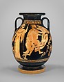 Terracotta pelike (jar), Attributed to Polygnotos, Terracotta, Greek, Attic