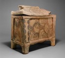 Terracotta larnax (chest-shaped coffin), Terracotta, Minoan
