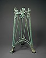 Bronze rod tripod stand, Bronze, Greek