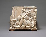 Marble cinerary urn, Marble, Roman