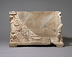 Marble cinerary urn, Marble, Roman