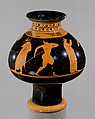 Terracotta psykter (vase for cooling wine), Attributed to Oltos, Terracotta, Greek, Attic