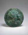 Bronze box mirror, Bronze, Greek