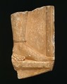Fragmentary marble grave stele of a hoplite (foot soldier), Attributed to Aristokles, Marble, Greek, Attic