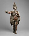 Bronze figure of a boy in Eastern dress, Bronze, Greek, Ptolemaic or Roman