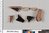 Terracotta fragments of kylikes (drinking cups), Terracotta, Greek, Attic