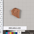 Terracotta fragment of a kylix (drinking cup), Terracotta, Greek, Attic