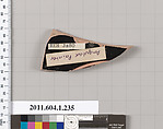 Terracotta fragment of a kylix (drinking cup), Attributed to the Angular Painter [DvB], Terracotta, Greek, Attic