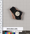 Terracotta fragment of a kylix (drinking cup), Terracotta, Greek, Attic