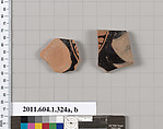 Terracotta fragments of kylikes (drinking cups), Terracotta, Greek, Attic