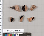 Terracotta fragments of kylikes (drinking cups), Terracotta, Greek, Attic