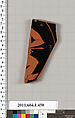 Terracotta fragment of a kylix (drinking cup), Terracotta, Greek, Attic