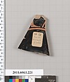 Terracotta fragment of a kylix (drinking cup), Attributed to the Painter of Brussels R 330 [DvB], Terracotta, Greek, Attic