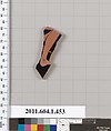 Terracotta fragment of a kylix (drinking cup), Terracotta, Greek, Attic