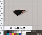 Terracotta fragment of a kylix (drinking cup), Terracotta, Greek, Attic
