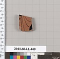 Terracotta fragment of a kylix (drinking cup), Terracotta, Greek, Attic
