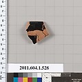 Terracotta rim fragment of a kylix (drinking cup), Terracotta, Greek, Attic