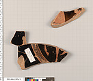 Terracotta fragments of a kylix (drinking cup), Terracotta, Greek, Attic