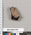 Terracotta fragment of a kylix (drinking cup), Terracotta, Greek, Attic