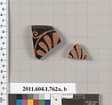 Terracotta fragments of kylikes (drinking cups), Terracotta, Greek, Attic