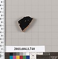 Terracotta fragment of a kylix (drinking cup), Terracotta, Greek, Attic