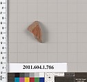 Terracotta fragment of a kylix (drinking cup), Terracotta, Greek, Attic