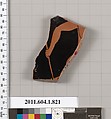 Terracotta fragment of a kylix (drinking cup), Terracotta, Greek, Attic