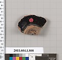Terracotta fragment of a kylix (drinking cup), Terracotta, Greek, Attic