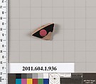 Terracotta fragment of a kylix (drinking cup), Terracotta, Greek, Attic