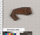 Terracotta fragment of a kylix (drinking cup), Terracotta, Greek, Attic