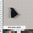 Terracotta fragment of a kylix (drinking cup), Terracotta, Greek, Attic