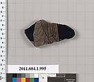 Terracotta fragment of a kylix (drinking cup), Terracotta, Greek, Attic