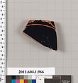 Terracotta fragment of a kylix (drinking cup), Terracotta, Greek, Attic