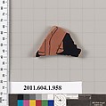 Terracotta fragment of a kylix (drinking cup), Attributed to Makron ? [DvB], Terracotta, Greek, Attic