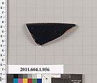Terracotta rim fragment of a kylix (drinking cup), Terracotta, Greek, Attic