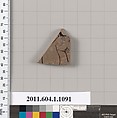 Terracotta fragment of a kylix (drinking cup), Terracotta, Greek, Attic
