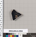 Terracotta fragment of a kylix (drinking cup), Terracotta, Greek, Attic