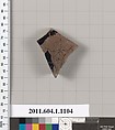 Terracotta fragment of a kylix (drinking cup), Terracotta, Greek, Attic