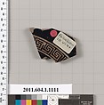 Terracotta fragment of a kylix (drinking cup), Terracotta, Greek, Attic