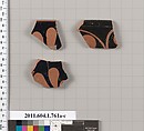 Terracotta fragments of kylikes (drinking cups), Terracotta, Greek, Attic