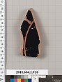 Terracotta fragment of a kylix (drinking cup), Terracotta, Greek, Attic