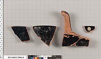 Terracotta fragments of kylikes  (drinking cups), Terracotta, Greek, Attic