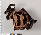 Terracotta kylix (drinking cup), Terracotta, Greek, Attic