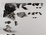 Terracotta fragments of a kylix (drinking cup), Terracotta, Greek, Attic