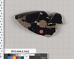Terracotta rim fragment of a kylix (drinking cup), Terracotta, Greek, Attic