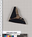 Terracotta fragment of a kylix (drinking cup), Terracotta, Greek, Attic