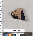 Terracotta fragment of a kylix (drinking cup), Terracotta, Greek, Attic