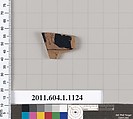 Terracotta fragment of a kylix (drinking cup), Terracotta, Greek, Attic