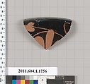 Terracotta rim fragment of a kylix (drinking cup), Terracotta, Greek, Attic
