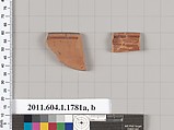 Terracotta rim fragments of kylikes(drinking cups), Terracotta, Greek, Attic